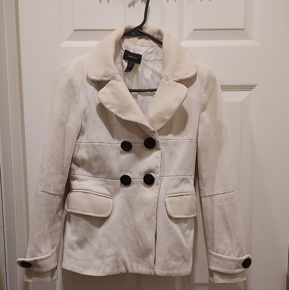 White jacket corduroy